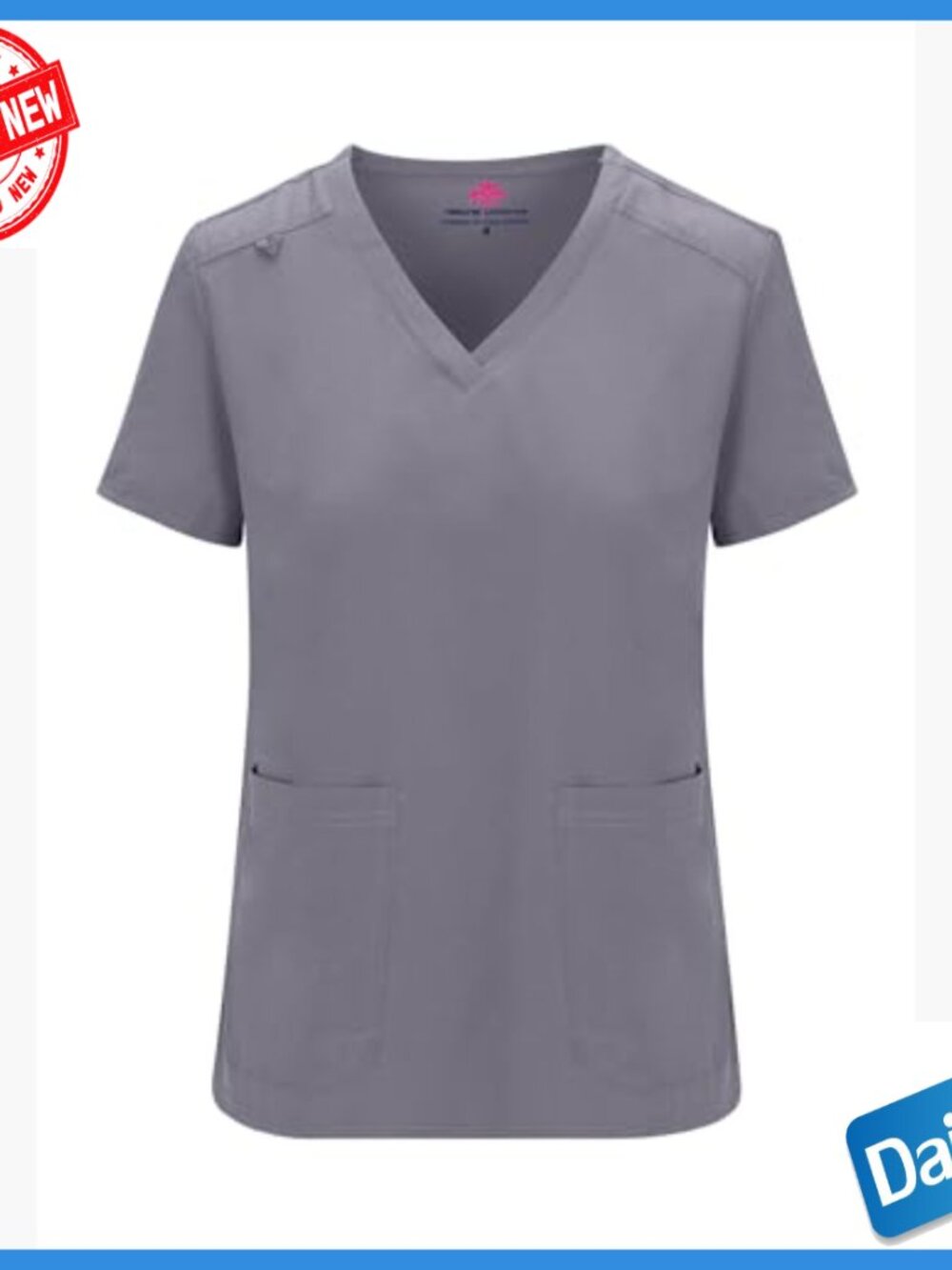 Stretch Jogger Scrub Set with Moisture Wicking Fabric for Nursing Workwear - Picture 4 of 5